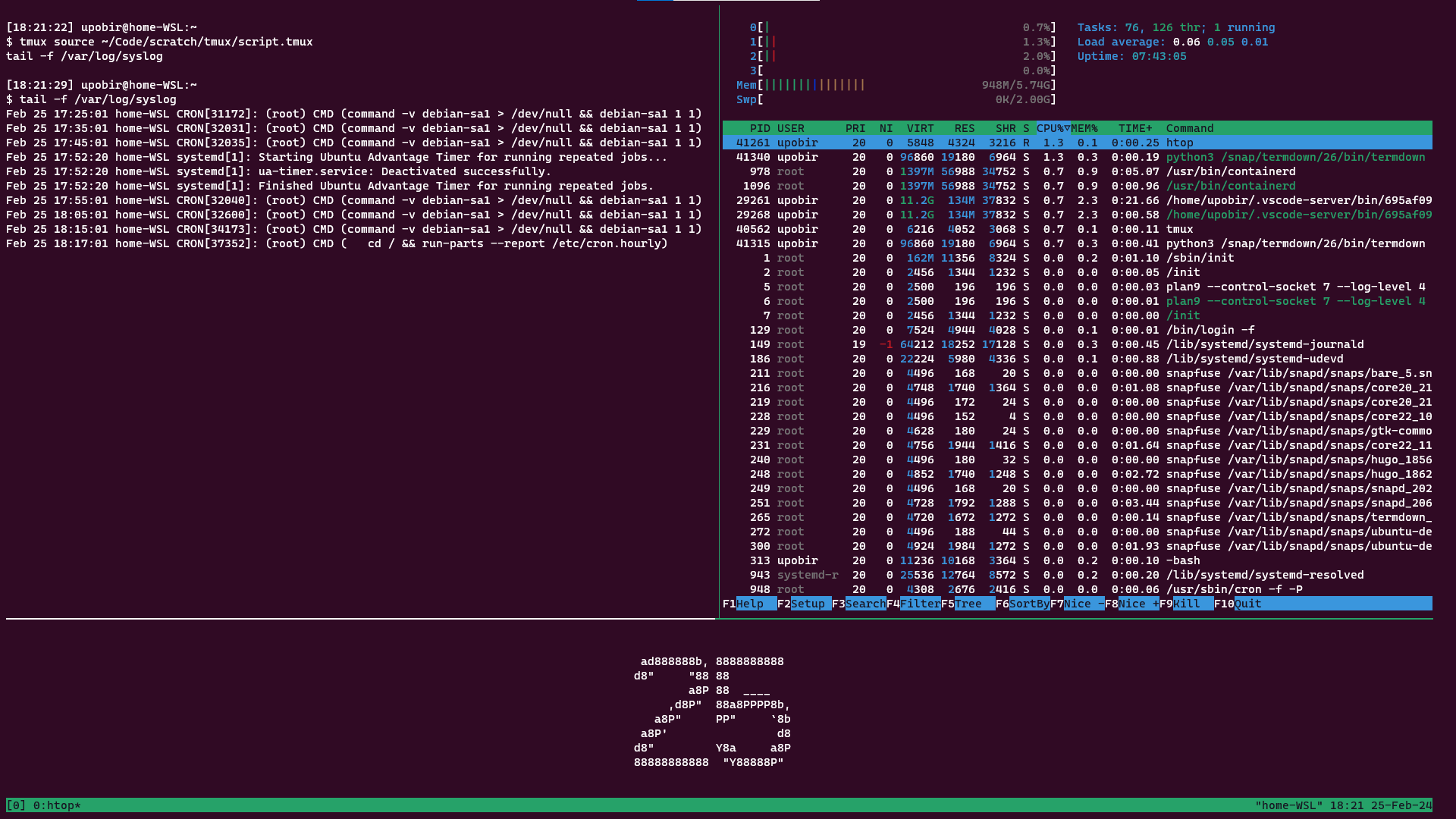 Sourcing the script above